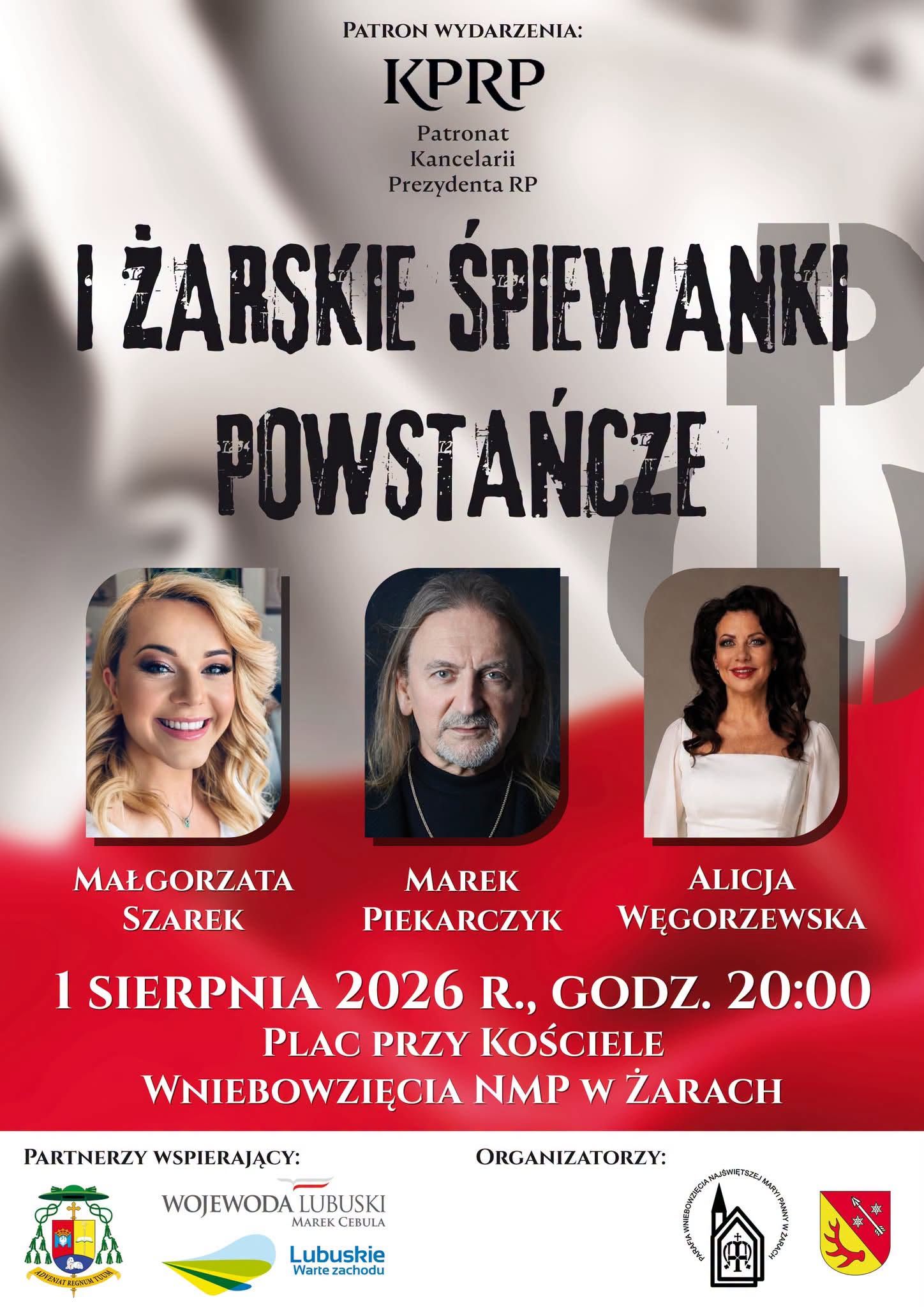Zaproszenie na Żarskie Śpiewanki Powstańcze