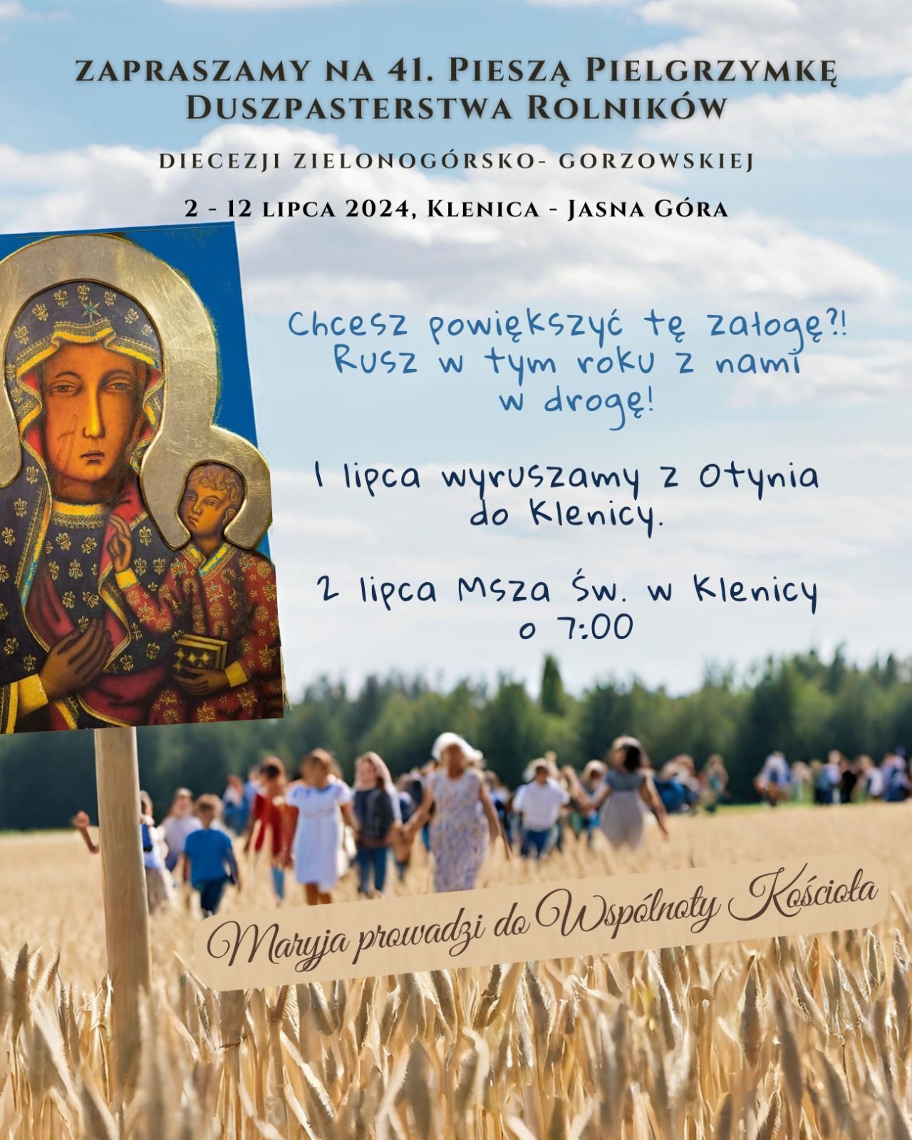 41. piesza pielgrzymka rolników na Jasną Górę